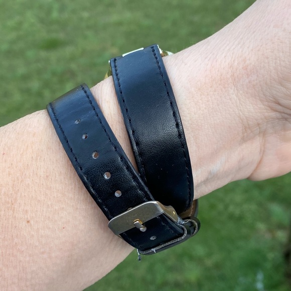 Vivani wrap watch black vegan leather Japan movement - Picture 9 of 10